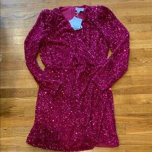 & Other Stories LOS ANGELES ATELIER Fuchsia Sequin Dress